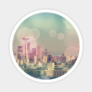 Dreamy Seattle Skyline Magnet